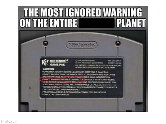 Yeah… | image tagged in n64,nintendo,rules,funny,bruh | made w/ Imgflip meme maker