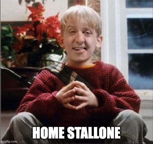 For America | HOME STALLONE | image tagged in meme,memes,funny,home alone,kevin,stallone | made w/ Imgflip meme maker