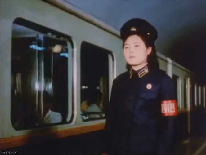 north korean train operator | image tagged in north korean train operator | made w/ Imgflip meme maker