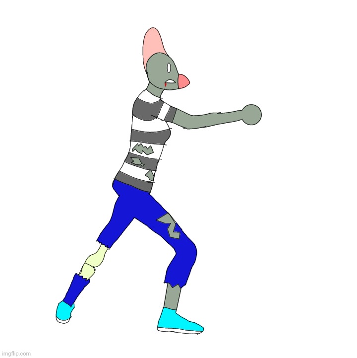 So... I got bored recently, so here's Paperat as a zombie. | made w/ Imgflip meme maker