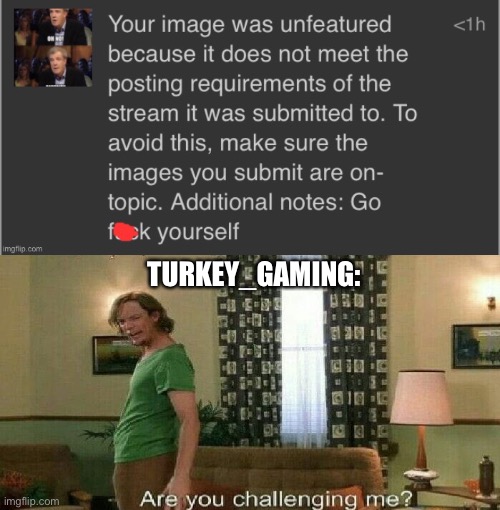 TURKEY_GAMING: | made w/ Imgflip meme maker