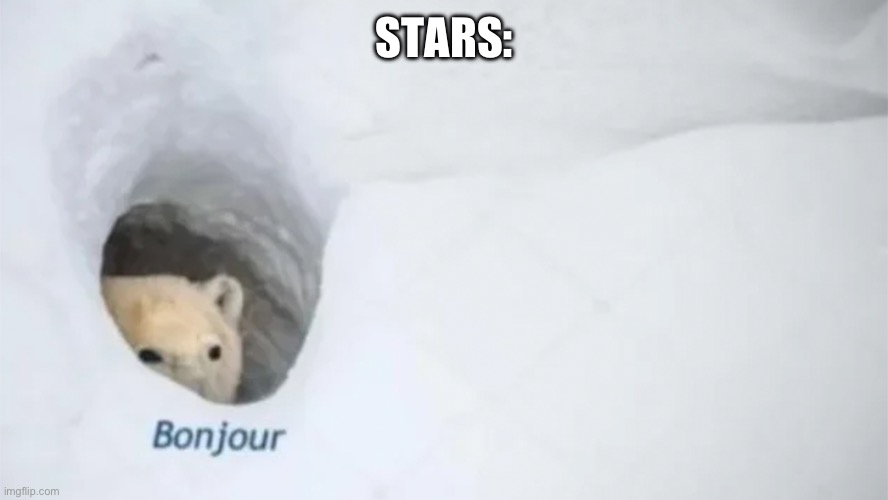 Bonjur | STARS: | image tagged in bonjur | made w/ Imgflip meme maker