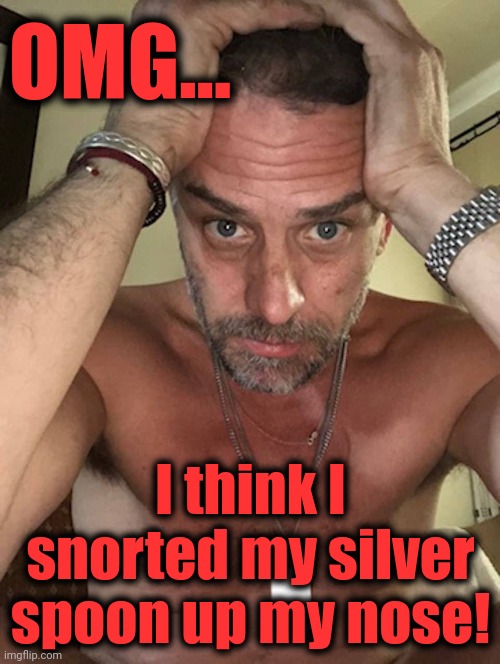 OMG... I think I snorted my silver spoon up my nose! | made w/ Imgflip meme maker