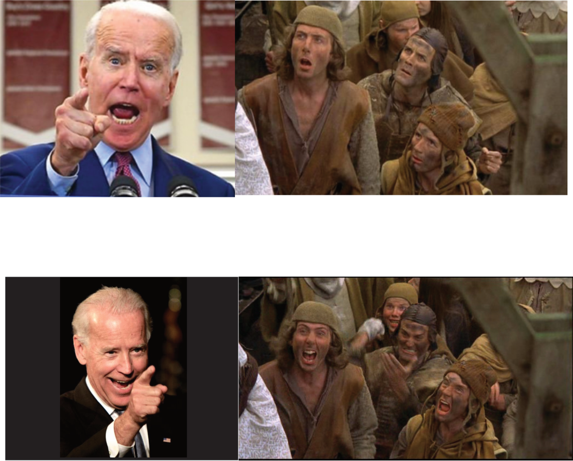 Biden Monty Python peasants Blank Meme Template