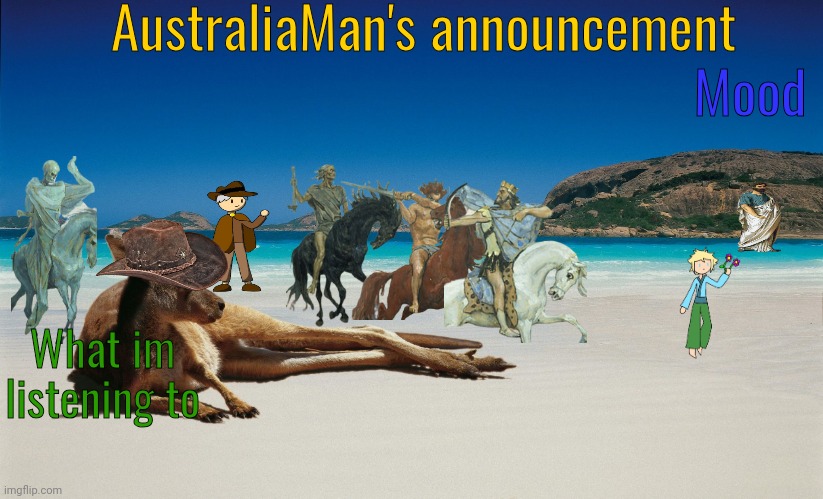 High Quality AustraliaMan's True Announcement Template Blank Meme Template