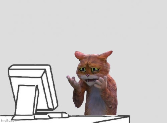 live footage of me reading angst (im a sucker for it frfr) | image tagged in puss in boots at computer | made w/ Imgflip meme maker