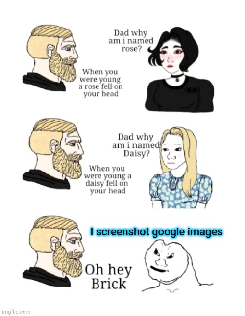 dad why am I named | I screenshot google images | image tagged in dad why am i named | made w/ Imgflip meme maker