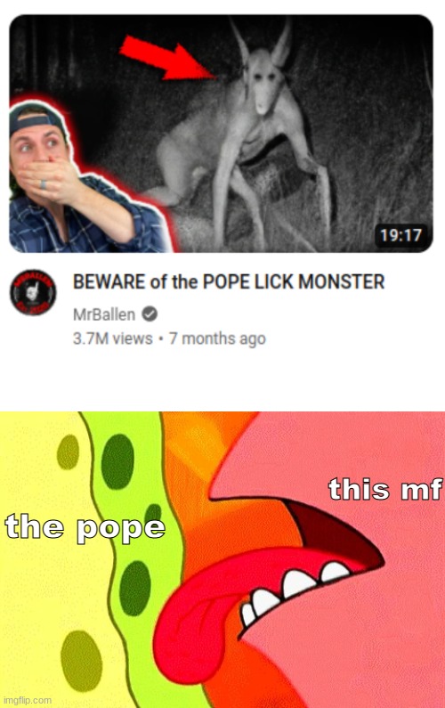 the pope; this mf | image tagged in so close i can almost taste it | made w/ Imgflip meme maker