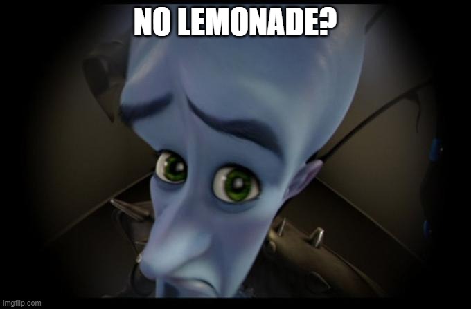 No bitches | NO LEMONADE? | image tagged in no bitches | made w/ Imgflip meme maker