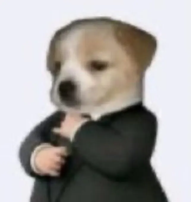 dog in suit Blank Meme Template