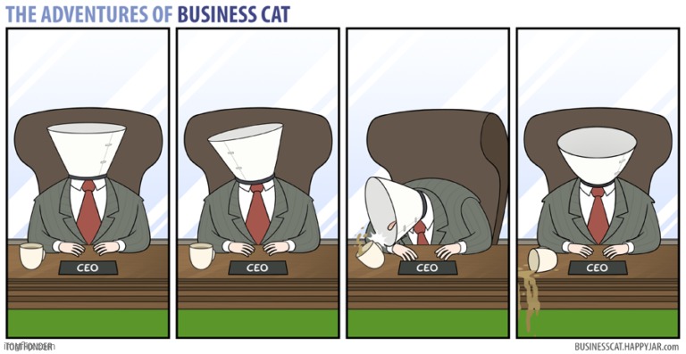 The Adventures of Business Cat #75 - Cone | made w/ Imgflip meme maker