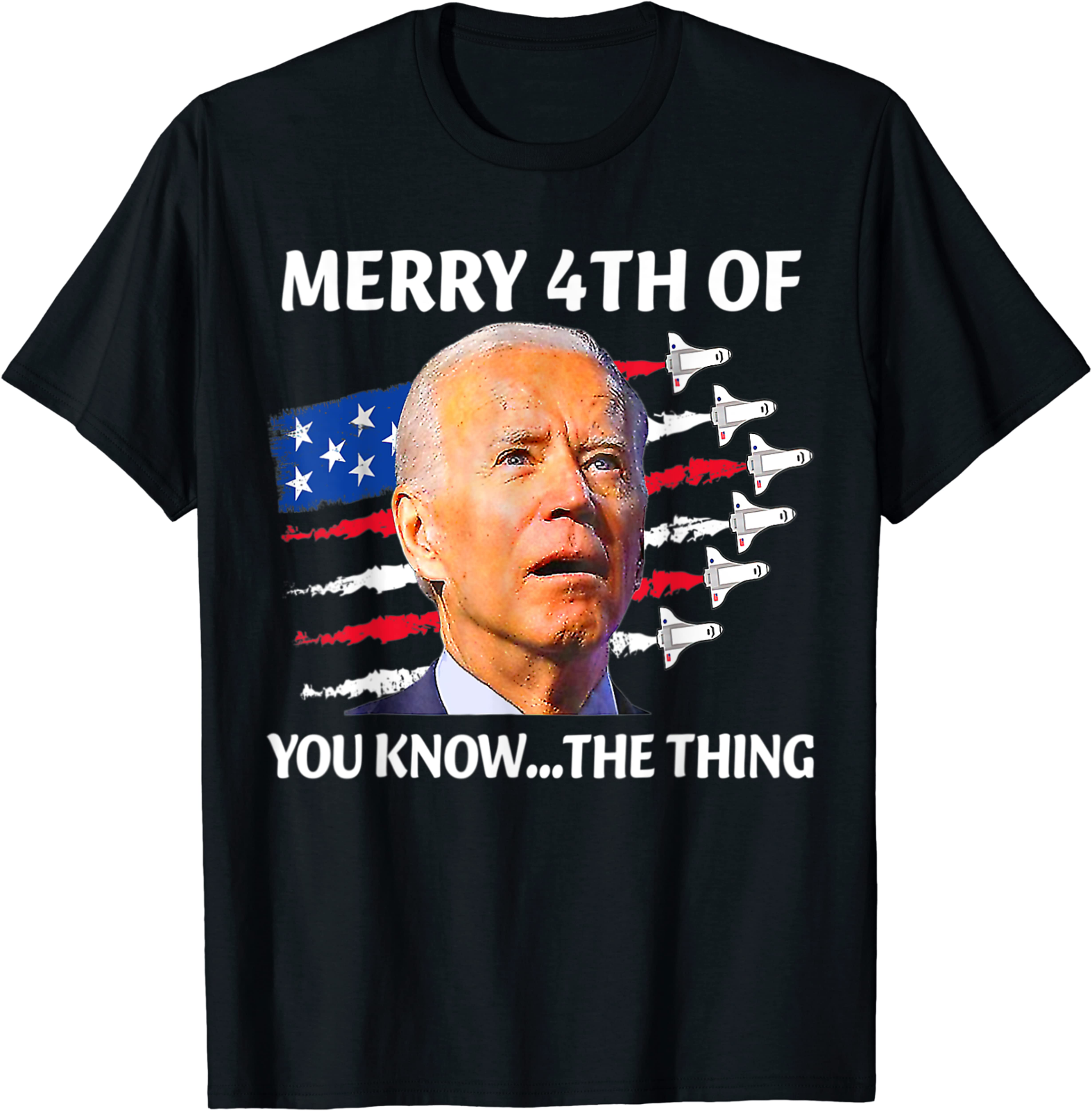 Biden Merry 4th of You know... The thing shirt Blank Meme Template