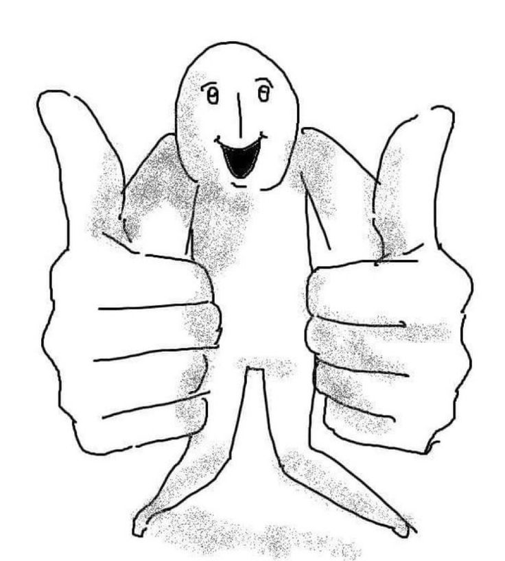 High Quality thumbs up Blank Meme Template