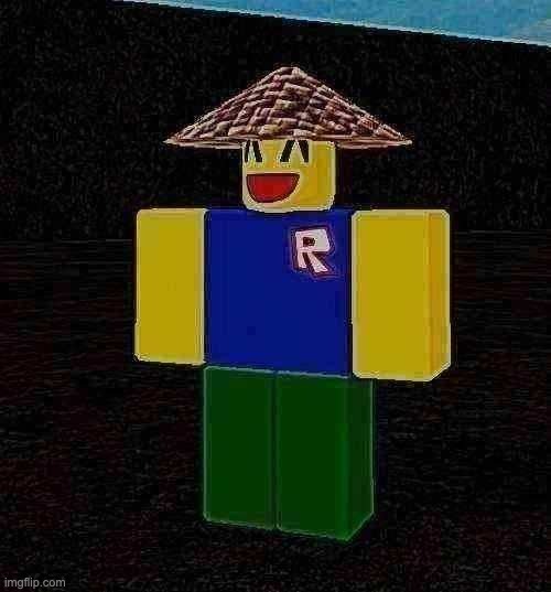 happy noob rice farmer | image tagged in roblox,roblox meme,roblox noob,creepy | made w/ Imgflip meme maker