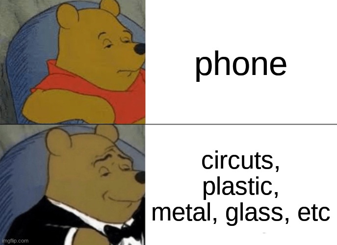 Tuxedo Winnie The Pooh Meme | phone; circuts, plastic, metal, glass, etc | image tagged in memes,tuxedo winnie the pooh | made w/ Imgflip meme maker