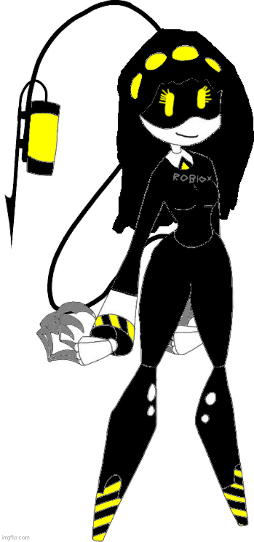 Paleo kinda turned Marissa(original images in comments) into a Murder Drones character | image tagged in marissa disassembly drone version | made w/ Imgflip meme maker