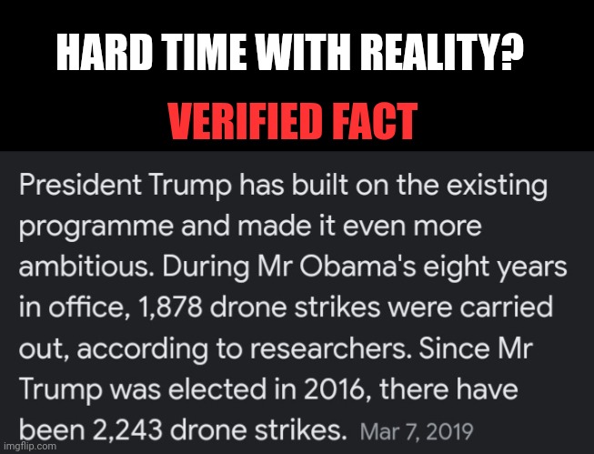 VERIFIED FACT HARD TIME WITH REALITY? | made w/ Imgflip meme maker