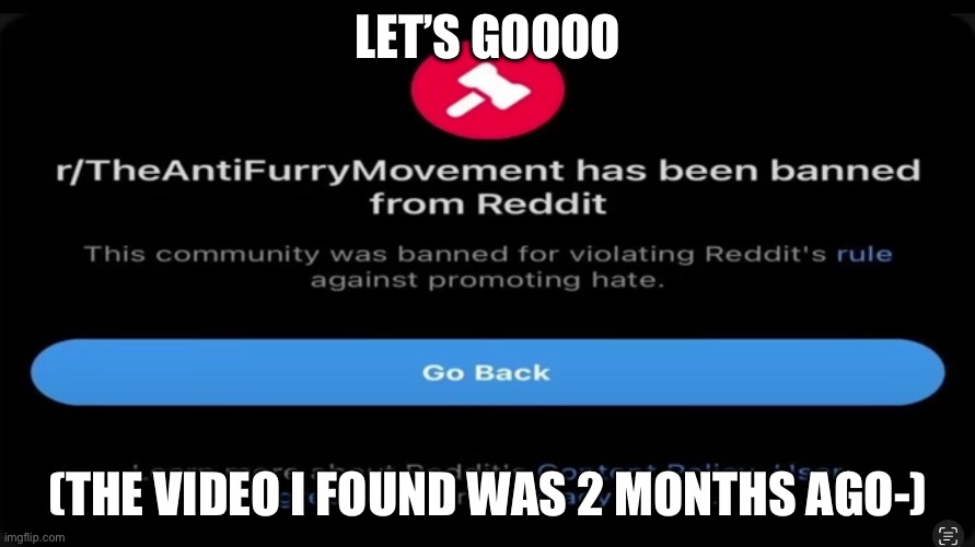 LETS GOOO | LET’S GOOOO; (THE VIDEO I FOUND WAS 2 MONTHS AGO-) | image tagged in furry | made w/ Imgflip meme maker