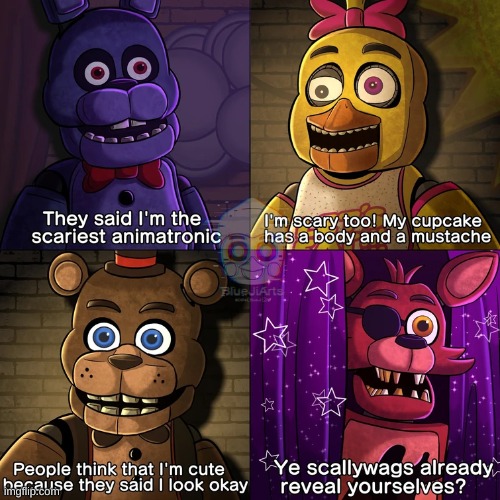 Who is FNAF+ Foxy? | image tagged in stay blobby | made w/ Imgflip meme maker
