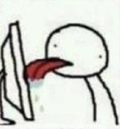 licking the screen Blank Meme Template