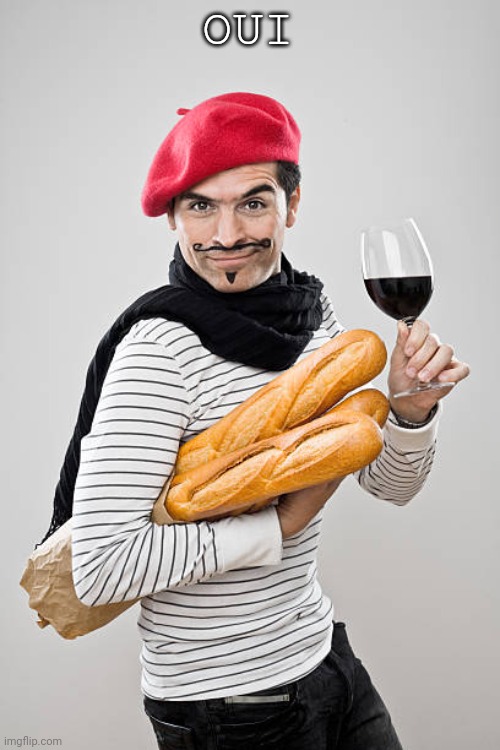 Stereotypical Frenchman | OUI | image tagged in stereotypical frenchman | made w/ Imgflip meme maker
