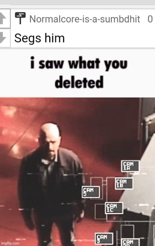 i saw what you deleted | image tagged in i saw what you deleted | made w/ Imgflip meme maker