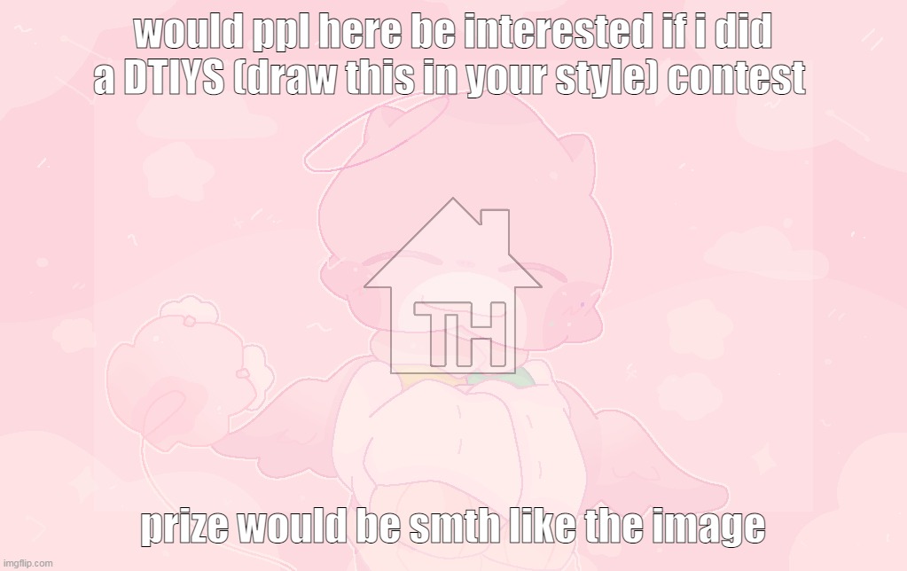 this or a basic/simple fb | would ppl here be interested if i did a DTIYS (draw this in your style) contest; prize would be smth like the image | made w/ Imgflip meme maker