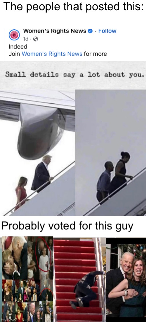 Seems strange | The people that posted this: | image tagged in politics lol,memes,joe biden | made w/ Imgflip meme maker