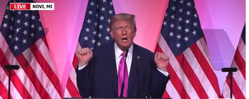 High Quality Tiny Hand Trump Blank Meme Template