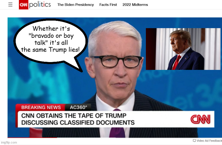 The Bedminster tapes | Whether it's "bravado or boy talk" it's all the same Trump lies! | image tagged in donald trump,recording,classified documents,espionage,evidence,firing squad | made w/ Imgflip meme maker