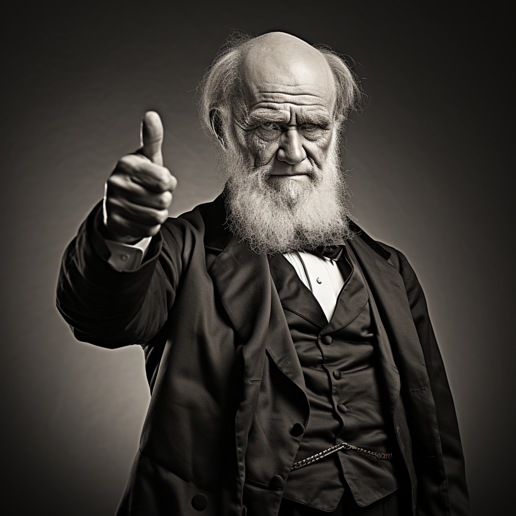 High Quality Darwin approves Blank Meme Template