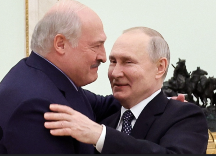 Lukashenko and Putin Blank Meme Template