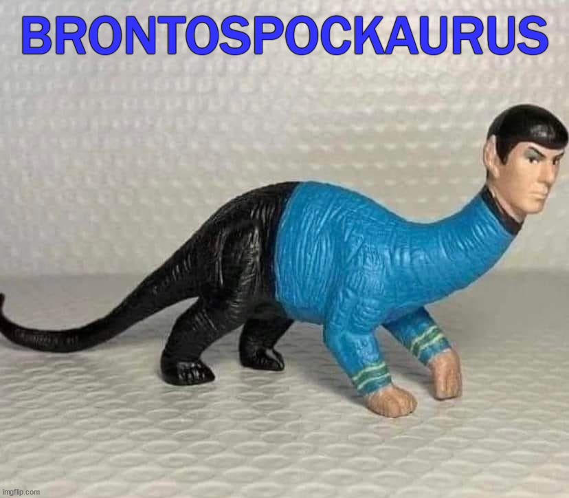 BRONTOSPOCKAURUS | image tagged in cursed image | made w/ Imgflip meme maker