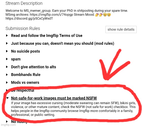 Mod advice | image tagged in mods,follow,the rules | made w/ Imgflip meme maker