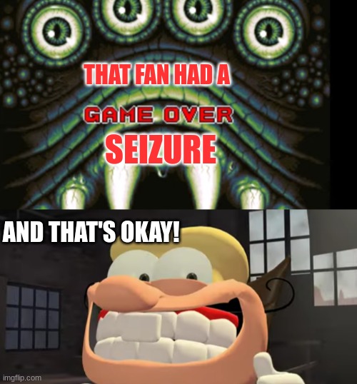THAT FAN HAD A SEIZURE AND THAT'S OKAY! | made w/ Imgflip meme maker