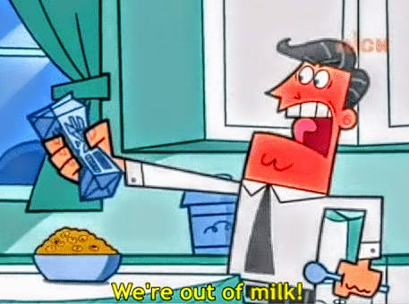 High Quality We're out of milk Blank Meme Template