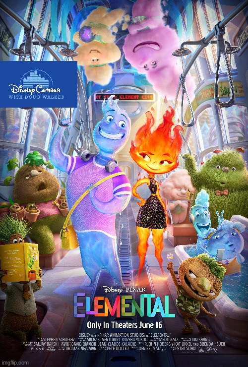 disneycember: elemental | image tagged in disneycember,pixar,nostalgia critic,movie reviews | made w/ Imgflip meme maker