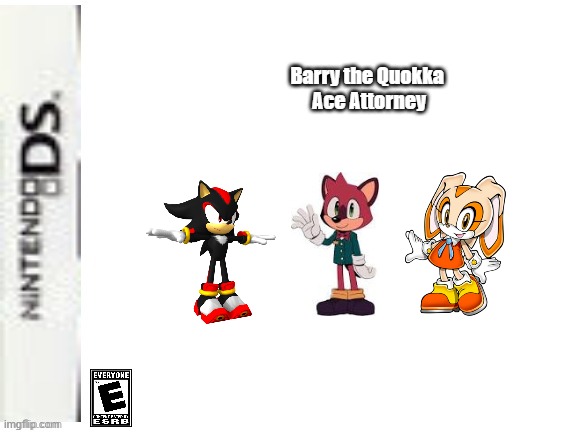 Blank Nintendo DS Box | Barry the Quokka 
Ace Attorney | image tagged in blank nintendo ds box | made w/ Imgflip meme maker