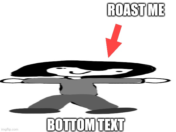 Roast me | ROAST ME; BOTTOM TEXT | image tagged in roast,roast me,bottom text,tags,more tags,you have been eternally cursed for reading the tags | made w/ Imgflip meme maker