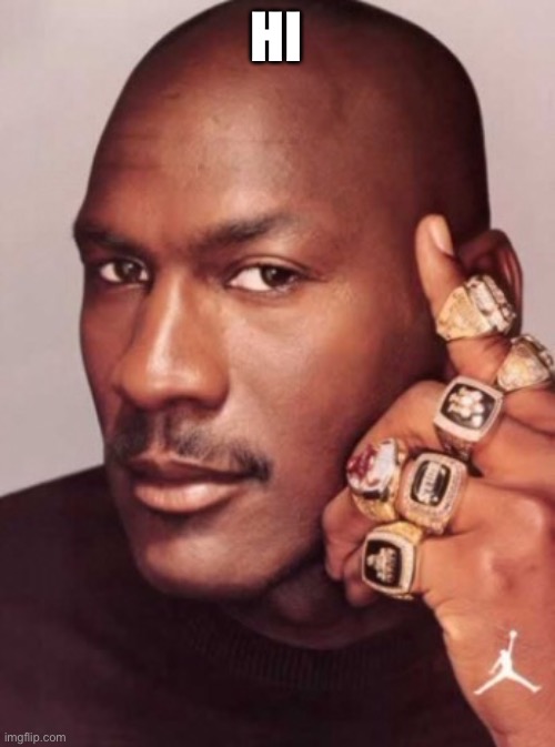 Micheal Jordan  | HI | image tagged in micheal jordan | made w/ Imgflip meme maker