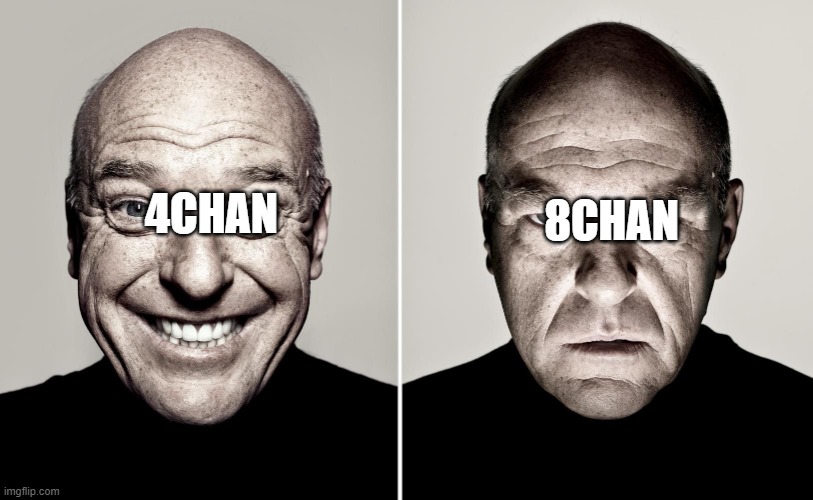 Dean Norris reaction | 8CHAN; 4CHAN | image tagged in dean norris reaction | made w/ Imgflip meme maker