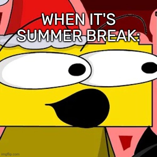 Ron pog | WHEN IT'S SUMMER BREAK: | image tagged in ron pog | made w/ Imgflip meme maker