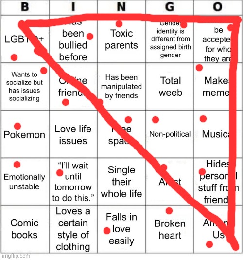 Triple Bingo? | image tagged in thesuitedgayweeb's bingo | made w/ Imgflip meme maker