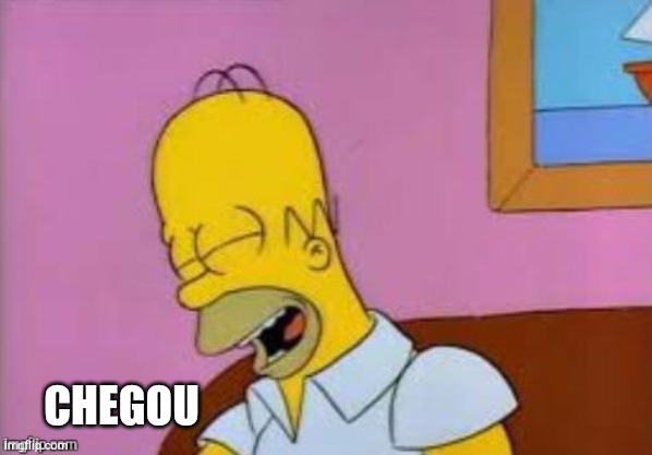 Homer Laughing | CHEGOU | image tagged in homer laughing | made w/ Imgflip meme maker