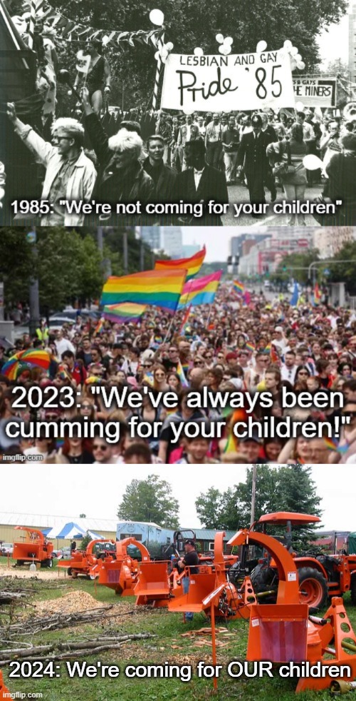 2024: We're coming for OUR children | made w/ Imgflip meme maker