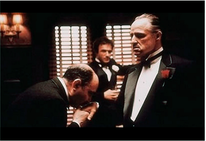 kiss the ring godfather Blank Meme Template