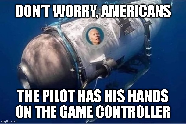 DON'T WORRY, AMERICANS; THE PILOT HAS HIS HANDS
ON THE GAME CONTROLLER | made w/ Imgflip meme maker
