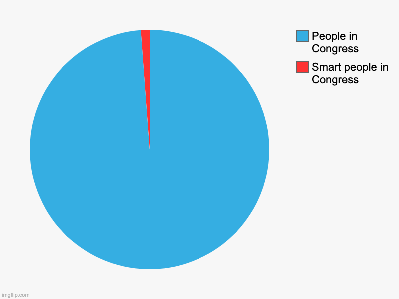 Smart people in Congress, People in Congress | image tagged in charts,pie charts | made w/ Imgflip chart maker