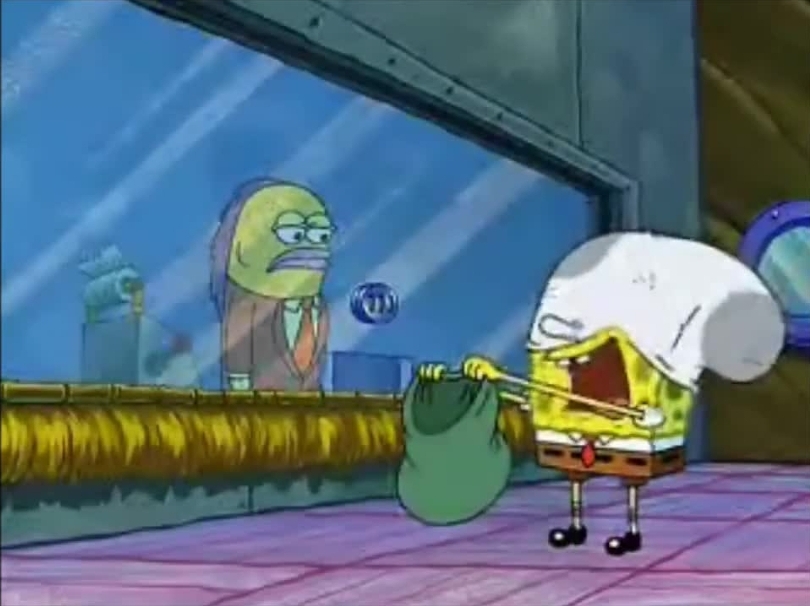 Put the money in the bag Blank Meme Template