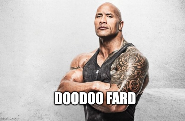 La Roca: Ayer Vino | DOODOO FARD | image tagged in la roca ayer vino | made w/ Imgflip meme maker